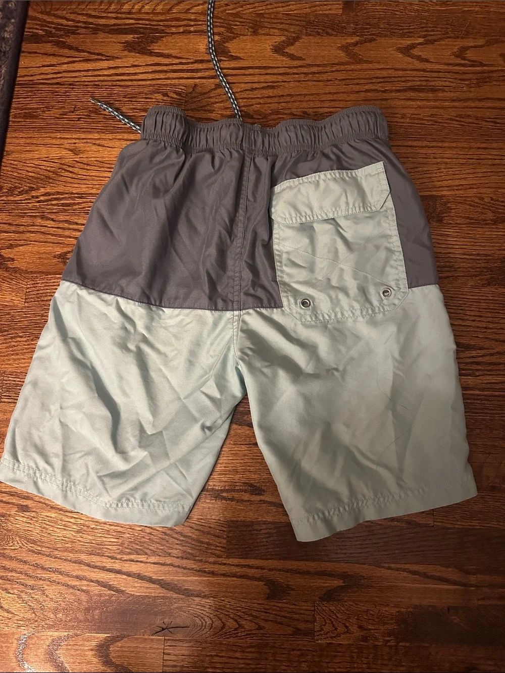 George Two-Tone Gray and Light Gray Swim Trunks